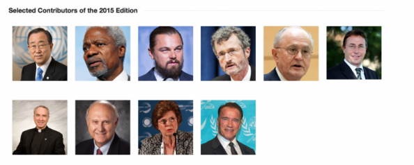 famous authors from Ban Ki-moon, Kofi Annan, Leoardo DiCaprio 